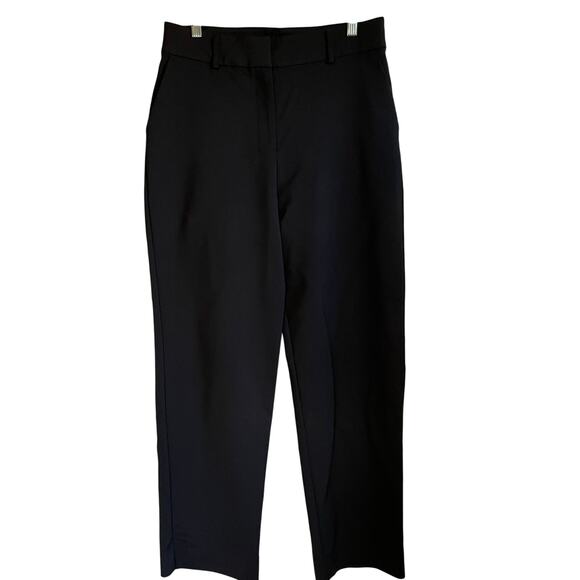 Boston Proper Pants Modern High Rise Wide Leg Dress Trouser Sx 12 Black Career - Picture 1 of 9